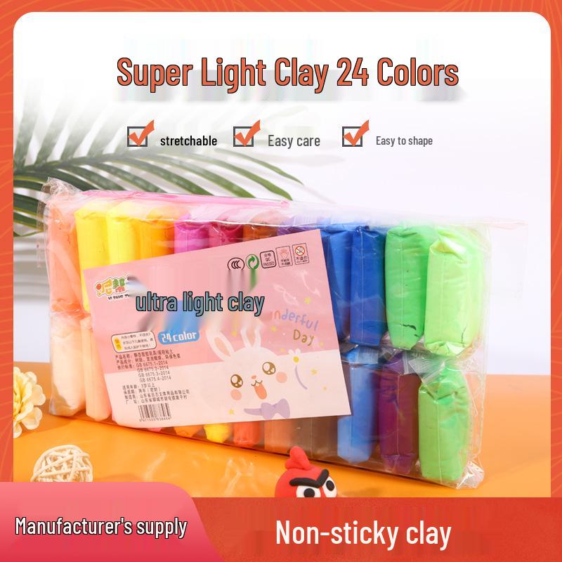 

Набор сверхлегкой глины 24 цвета для детей - Космический пластилин DIY 24 Colors