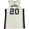 Nike X NBA Collaboration Spurs Ginobili 2019/2020 Season Home AU Jersey 20 Breathable Logo Comfortable Basketball Vest Men jerseys White CW3390-100