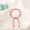 Cross-border Hot Sale Benming Year Red Rope 7 Knot Lucky Bracelet Simple Personality Hand-woven
