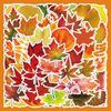 50 Sheets Removable Autumn Leaf Design Stickers For Notebook Wall Phone Cases Paper Maple Leaf Sticker Decorative Art