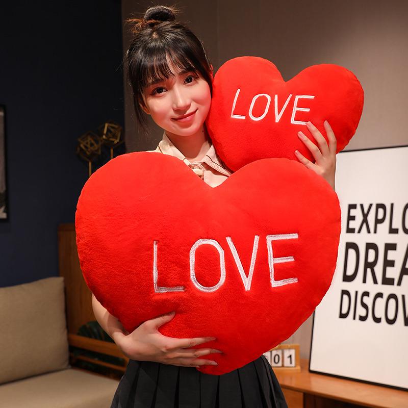 Valentine'S Day Gift For Girlfriend Love Love Big Bear Plush Doll Cute Little Bear Turned Love Throw Pillow Qixi Festival Gift