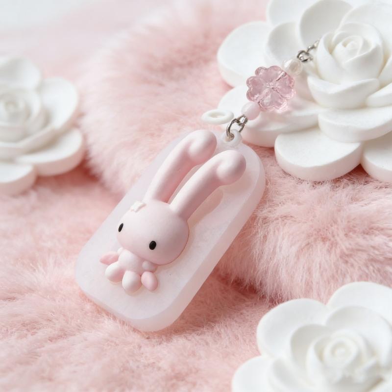 Silicone Craft Mold Rabbit Shape For Creating Handmade Accessories Phone Charm And Resin Art Projects