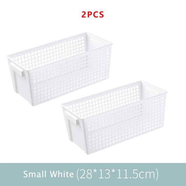Multi-Purpose Storage Basket Snacks Storage Hollow Rectangular Ins Storage Box Basket Sorting Sundries Plastic Basket