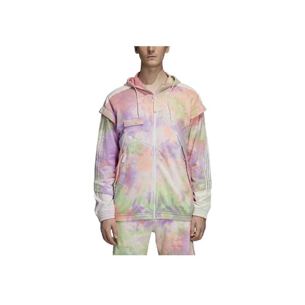 Adidas Originals Tie-Dye Hoodie mit Kordelzug und Reißverschluss Herren Hoodie Mehrfarbig CW9413