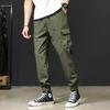 Pants Men's Summer Thin Overalls Sports Ice Silk Men's Pants Straight Loose Large Size Nine-Point Pants Men's Leggings