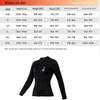 Pulia Unisex Long Sleeve Split Wetsuit Top