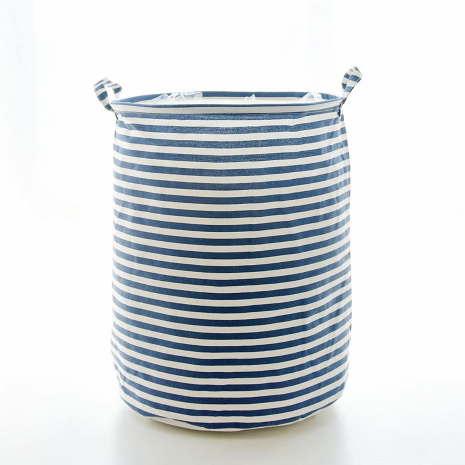 Dirty Laundry Basket Cotton Linen Storage Basket Waterproof Multifunctional Laundry Bucket