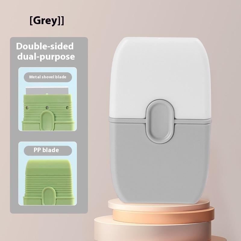 1pc Mini Spatula with Protective Cover Compact Portable Double-Ended Wall Ceramic Cleaner Tile Scraper Multifunctional Cleaning Tool