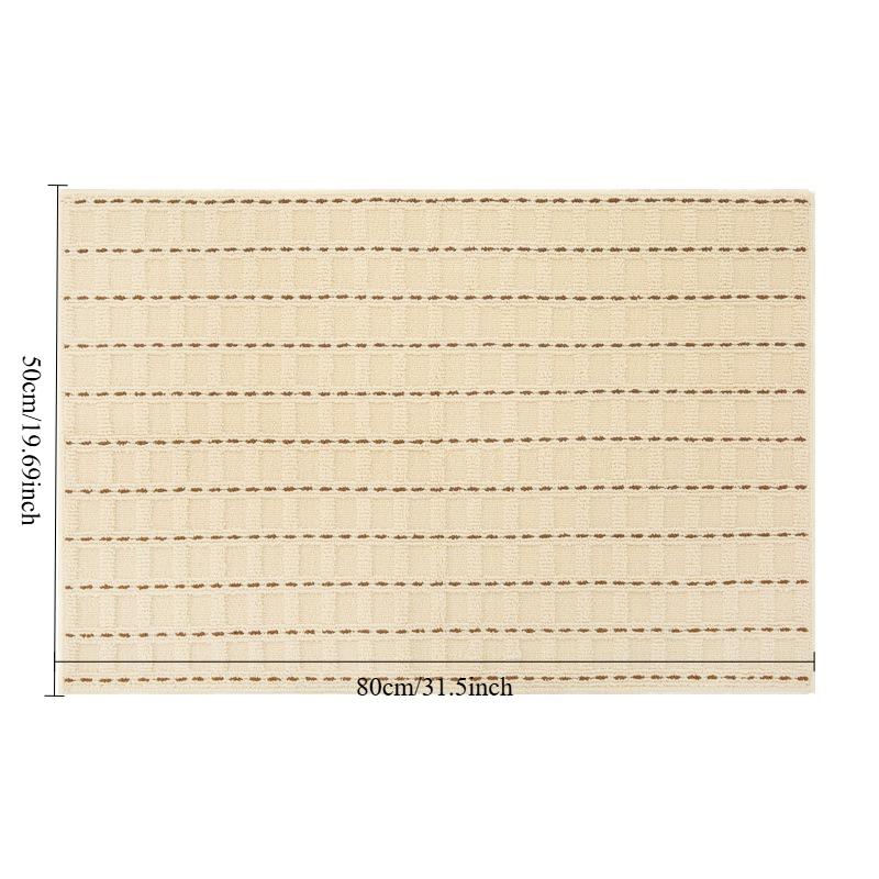 

1 шт. Круглый петлевой коврик для входной зоны, нескользящий ковер для дома, зона для переобувания, гостиная, спальня, бытовые принадлежности