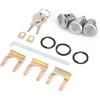 Door Trunk Key Kit, 654394765282 Cutlass Door Trunk Key Lock Set Replacement Fits for Door & Trunk Locks - Round Head Keys