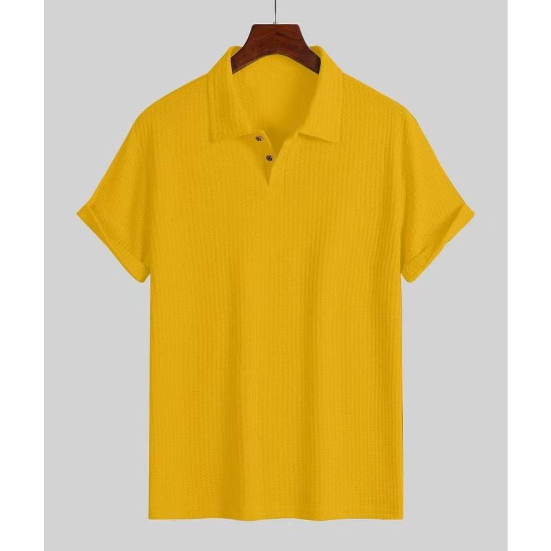New men's summer polo shirt: short-sleeved, casual, versatile, breathable and skin-friendly