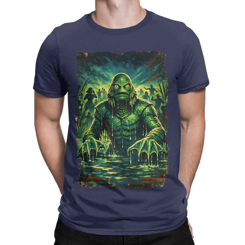 The Ccreature Strikes Retro Style Art Funny 100 Cotton Tshirt Ccreature From The Black Lagoon Tops Tees For Unisex