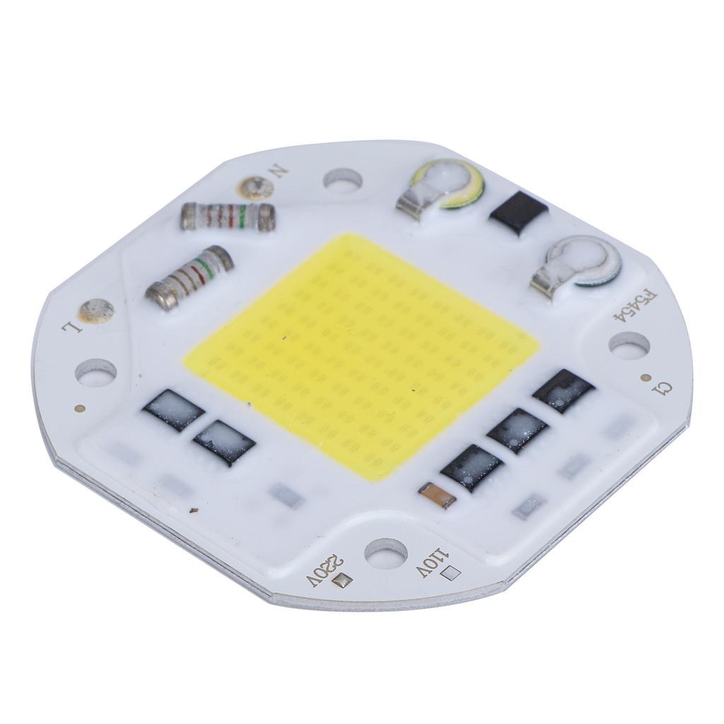 AC220V 50W Integrated Chip Light Source High Bright COB Bead   Bulb Warm White