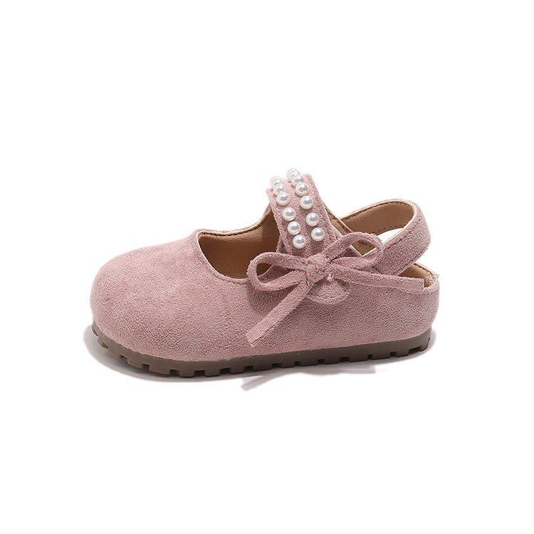 

Korean version of classmate spring and summer girl sweet Mary Jane princess shoes versatile pearl bow single shoes baby girl shoes 36