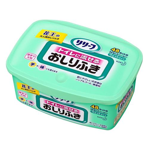 

Влажные салфетки для детей Relief, смываемые, 24 шт. (48 разрезов)