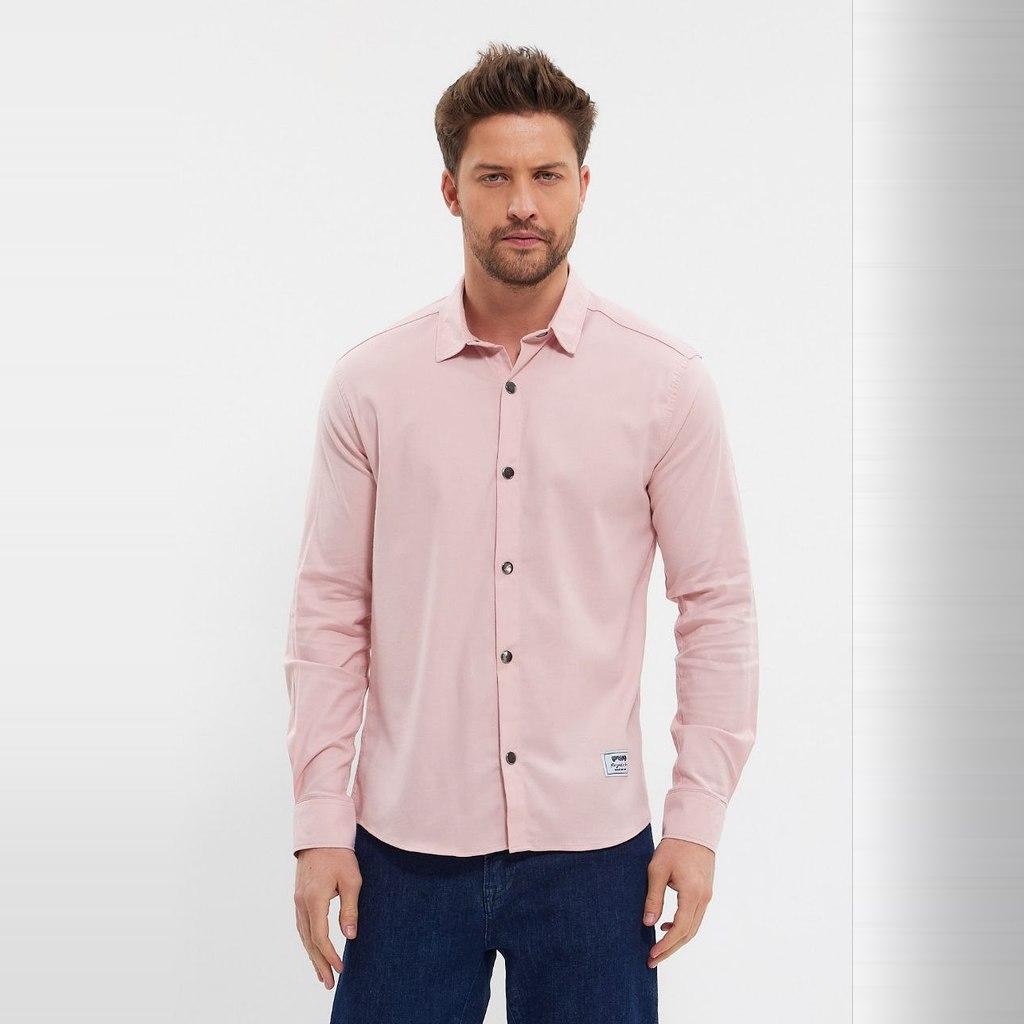 DeepSEA Slim Fit Long Sleeve Buttoned Cotton Shirt 2403012