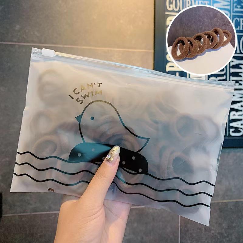 

Красочные нейлоновые маленькие эластичные резинки для волос для девочек, детский держатель для хвоста, резинки для волос 50pcs