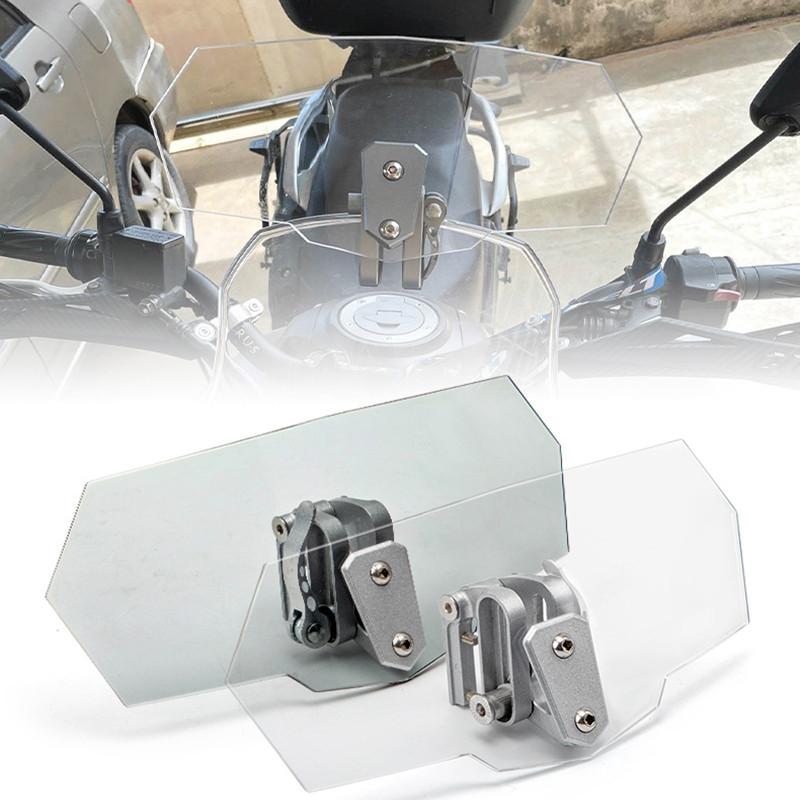 2024 New 1pcs Motorcycle Windscreen Small Windscreen Adjustable with Increased Air Flow Windscreen
