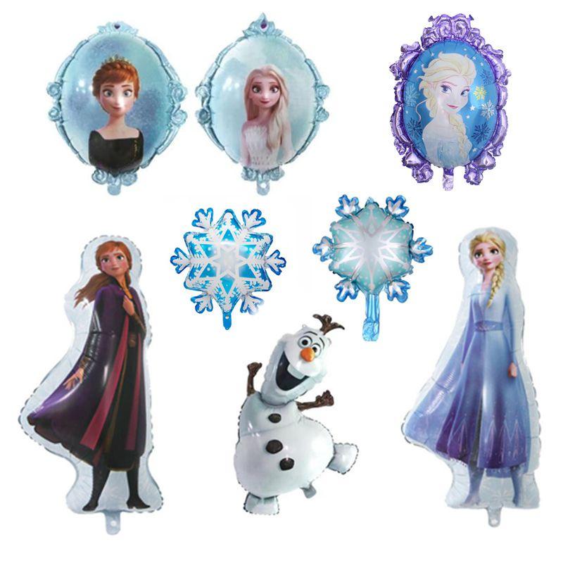 Snow Frozen Princess Elsa Anna Film Balloons Birthday Party Decoration Balloons
