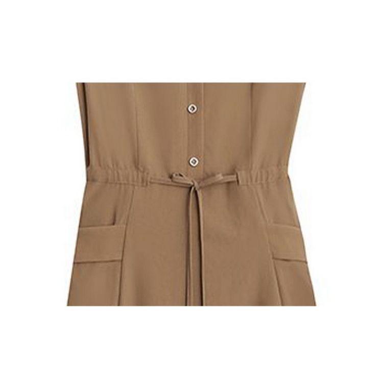 Modisches Sommerkleid für Mütter Lockere Passform Bindegürtel Elegant und Schlankmachend Mittelalte Frauen