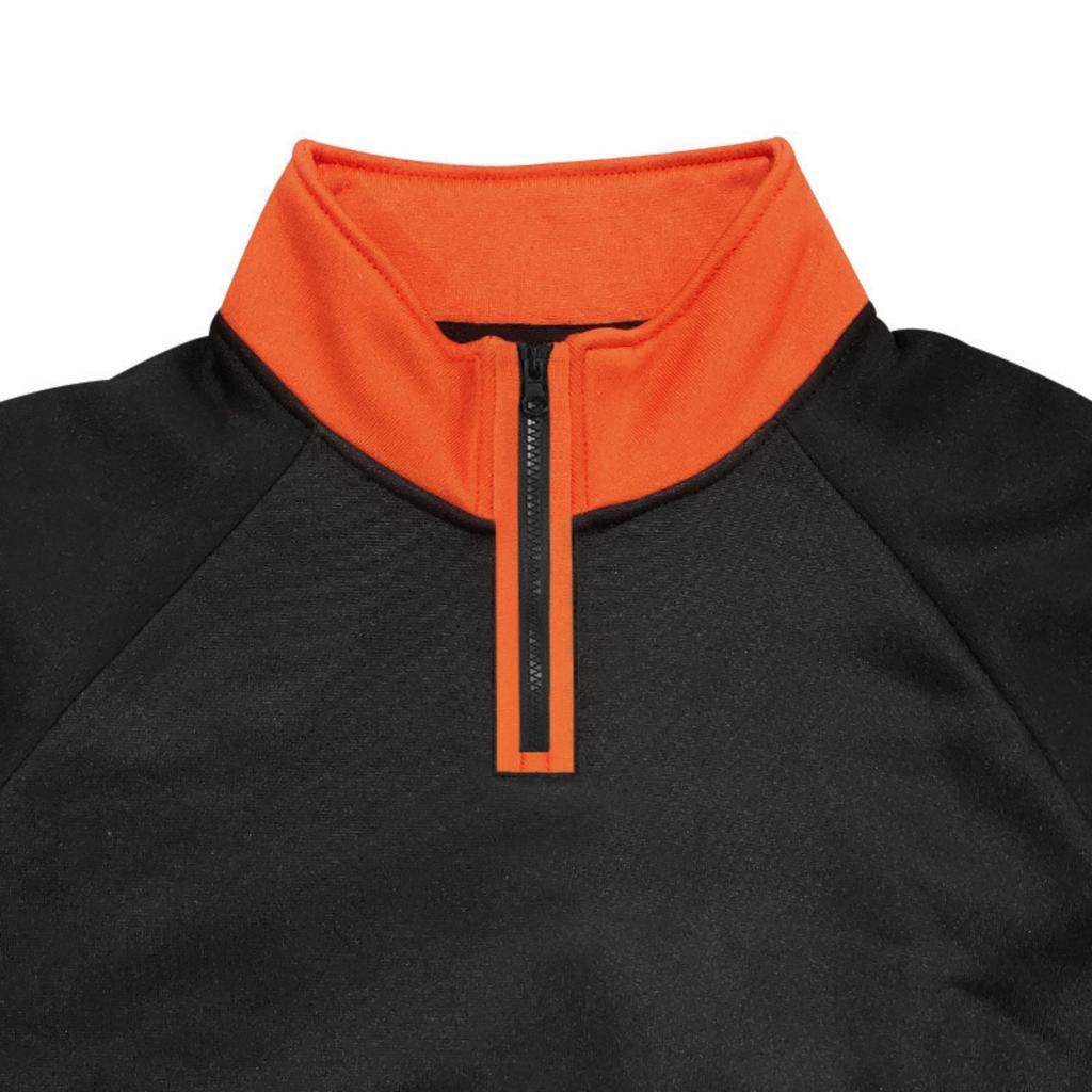 Men's Loose And Casual Two-color Fleece Stand-up Collar Pullover, Half-zipper Long-sleeved Sweatshirt