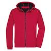 James and Nicholson Mens Hooded Soft Shell Jacket