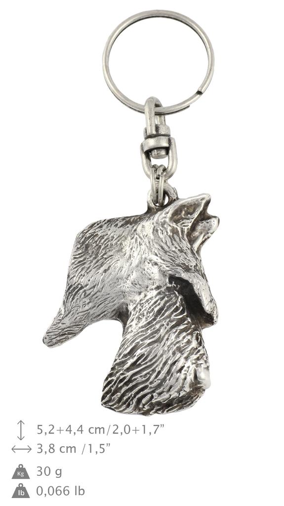 Scottish terrier, Aberdeen Terrier, Scottie, Aberdeenie - Silver-plated dog pendant, handbag decoration, backpack pendant by Art-Dog brand