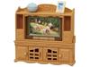 Sylvanian Families Furniture and TV Stand ST Mark Certified Toy Dollhouse for Ages 3 and Sylvanian Families by Epoch [TV Set] Ka-522 Up,