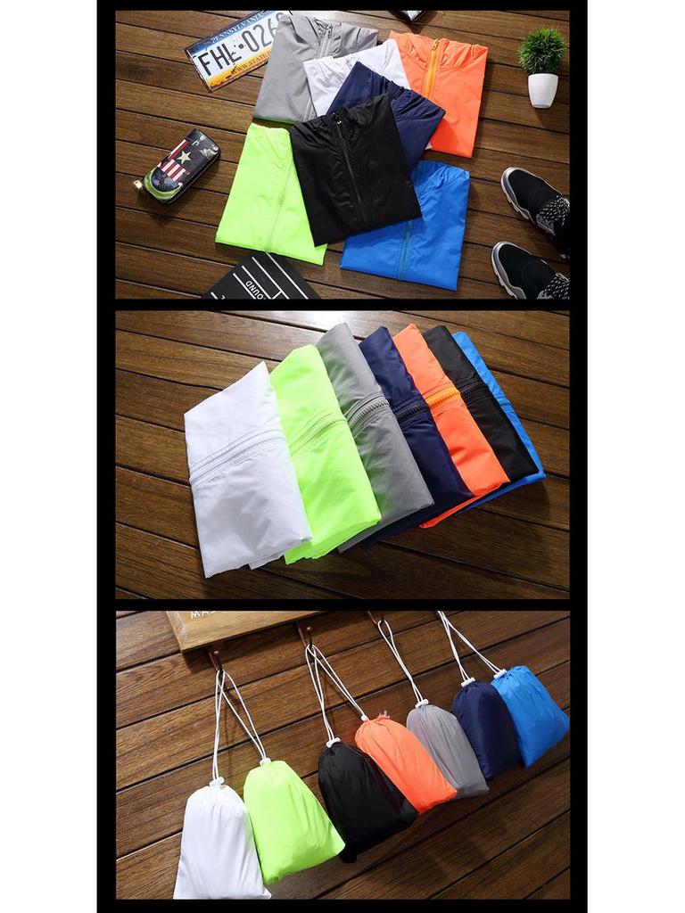 Unisex Thin, Breathable, Quick-Drying Sun Protection Windbreaker for Outdoor Sports, Available in Large Sizes