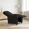 Recliner Chair Black Boucle