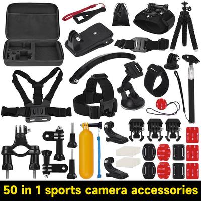 PALO 50-in-1 Action Kamera Zubehör Kit Sport Kamera Zubehör Set Ersatz für GoPro DJI Action XIAOMI