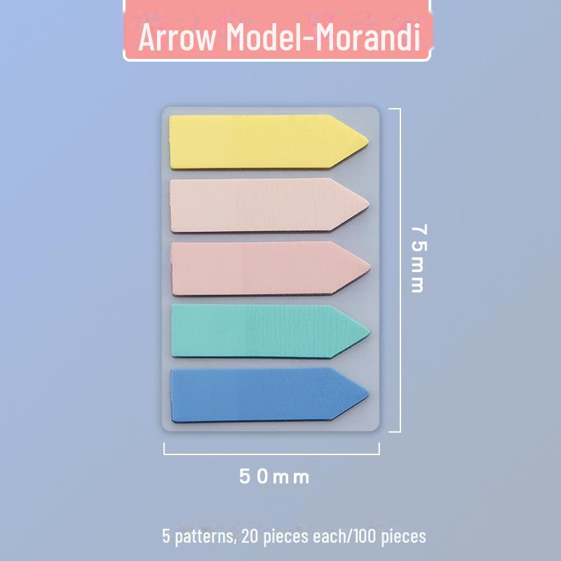 Morandi Translucent PET Index Stickers - Vanilla Autumn Series, Writable Sticky Notes & Markers