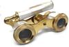 Vintage Binocular Folding Monocle Telescope Spyglass Solid Brass Antique Finish