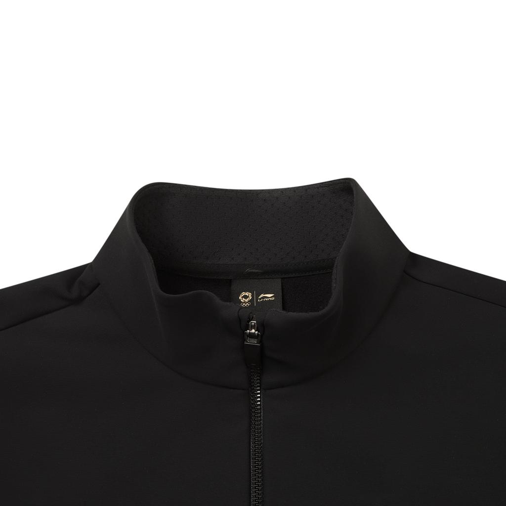 Li-Ning Honor Gold Standard Series Stand Collar Fleece Letter Versatile Zipper Warm Jacket Men jackets AJDW111-2