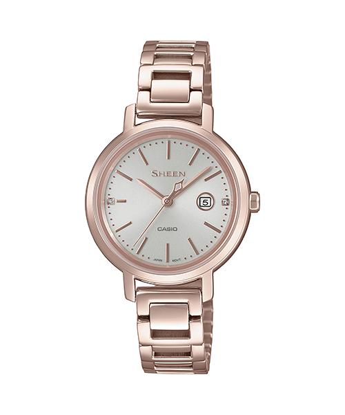 

Casio Men s Stainless Steel Analog Quartz Watch SHS-4525CG-4A красный
