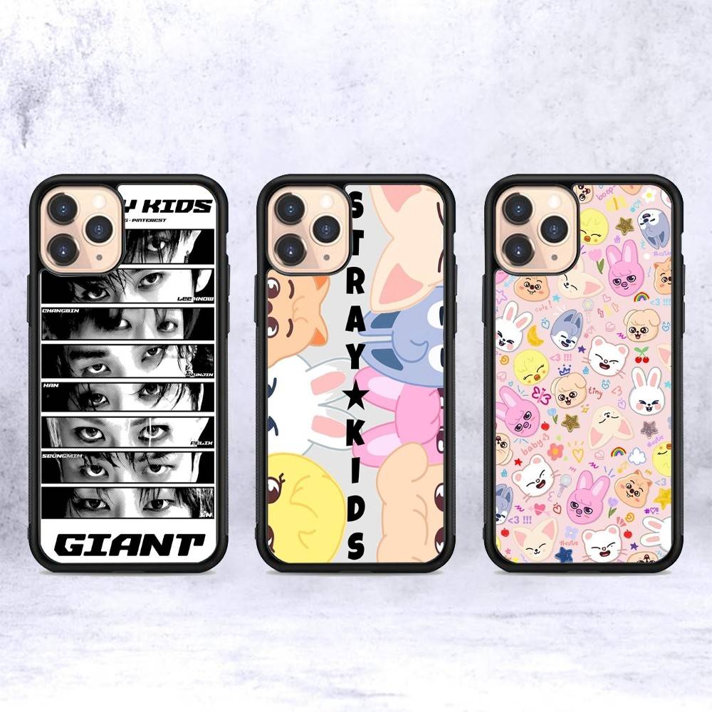 1PC Fashion Kpop S-Stray-Kids Phone Case For iPhone 17 16 15 14 13 Plus 12 11 Pro Max PC+TPU Cases Back Cover