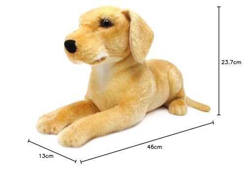 TigerTaleToys Labrador Retriever Large Plush Toy, Realistic, 18.5 Inches (46 Cm), Perfect for Large Dogs [Official Japanese Product]