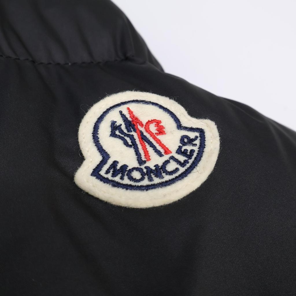 MONCLER [Good condition/24 year old] LAICHEFUR fur hoodie short down Jacket 1 blackUsed