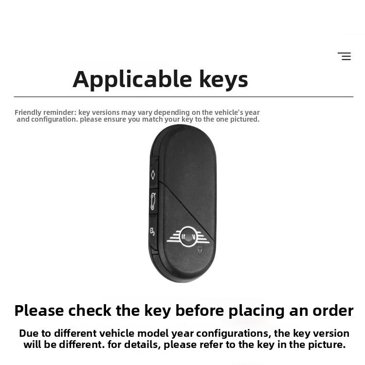 Klíčenka z kožené slitiny pro kryt klíče od auta Fob Pro BMW MINI Cooper Countryman U25 J01 J05 F65 F66 2024 2025 Ochranná Klíčenka