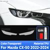 For MAZDA CX-50   2024 Car Exterior Headlight Anti-scratch Front Lamp Transparent TPU Protective Film Accessories