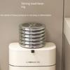 Kitchen Hanging Trash Can Household Cream White Traceless Adhesive Cabinet Trash Basket with Lid Household Wall Hanging Ins