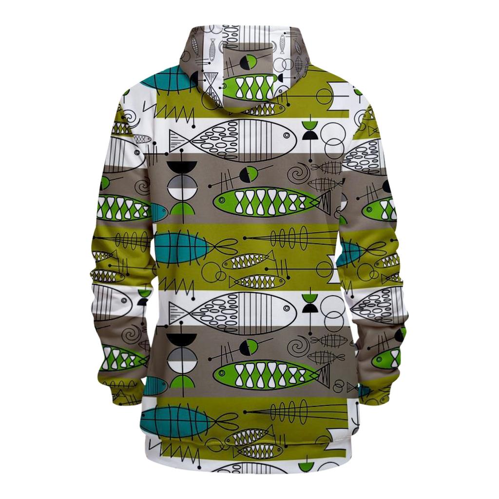 Motetrykk Løs Langermet hettegenser for menn og kvinner