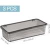 Flatware Trays with Lid 3 Pcs Cutlery Chopsticks Organizer Drain rack for Kitchen Drawer, Silverware Holder Storage Box with Cover, Utensil Drawer