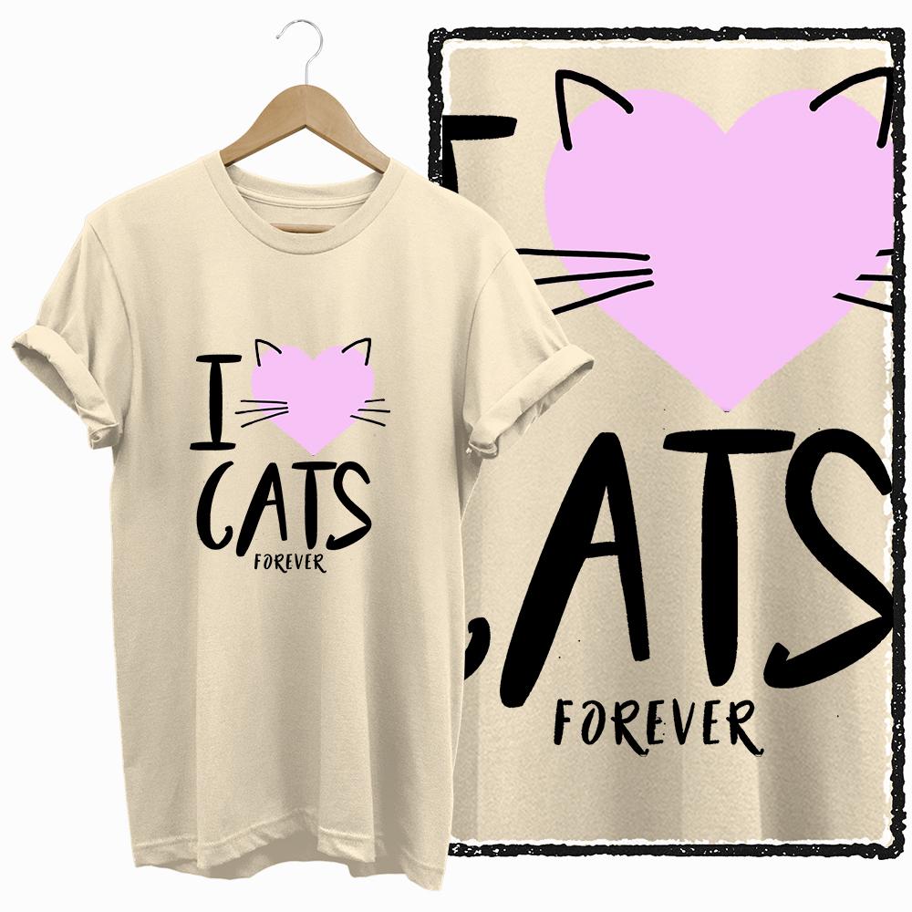 COOLMIND 100% cotton BEIGE cat print exclusive graphic women T shirt big size loose cotton cat lover women tshirt LOVELY cat tee