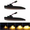 2pcs LED Side Marker Mirror Indicator Lamp Flowing Water Turn Signal Light Amber for BMW 7 Series E65 E66 E67 E68 2001-2008