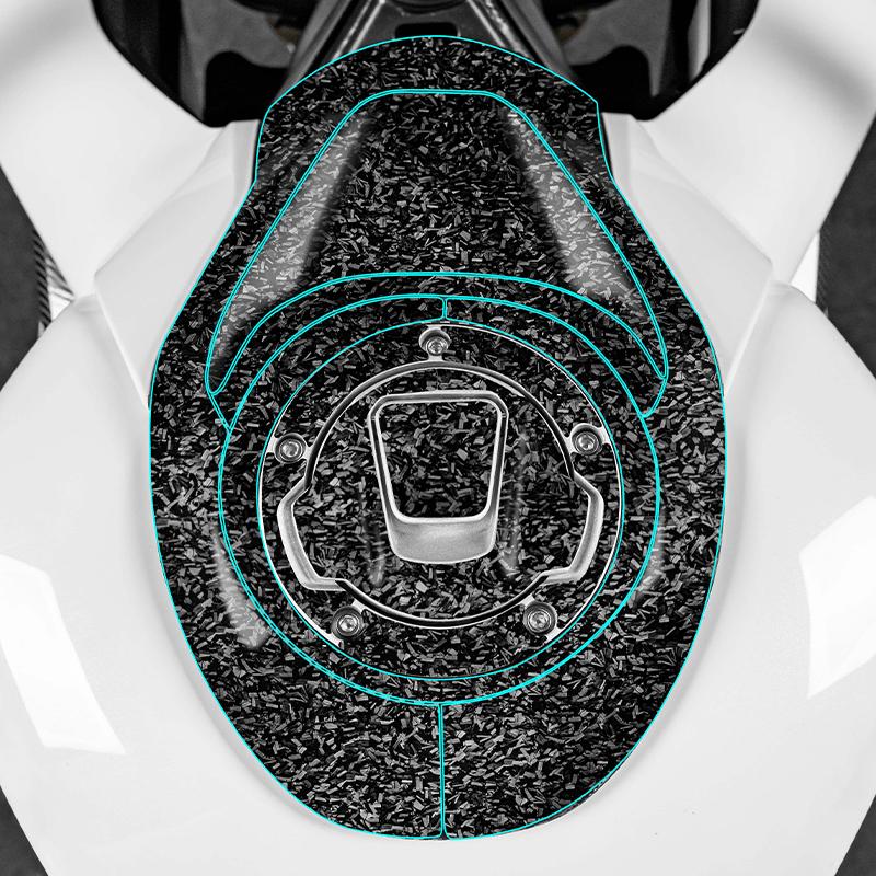 For 2025 CFMOTO 450SR Premium Carbon Fiber Sticker - Custom Position Color-Changing Anti-Scratch UV-Resistant Stylish