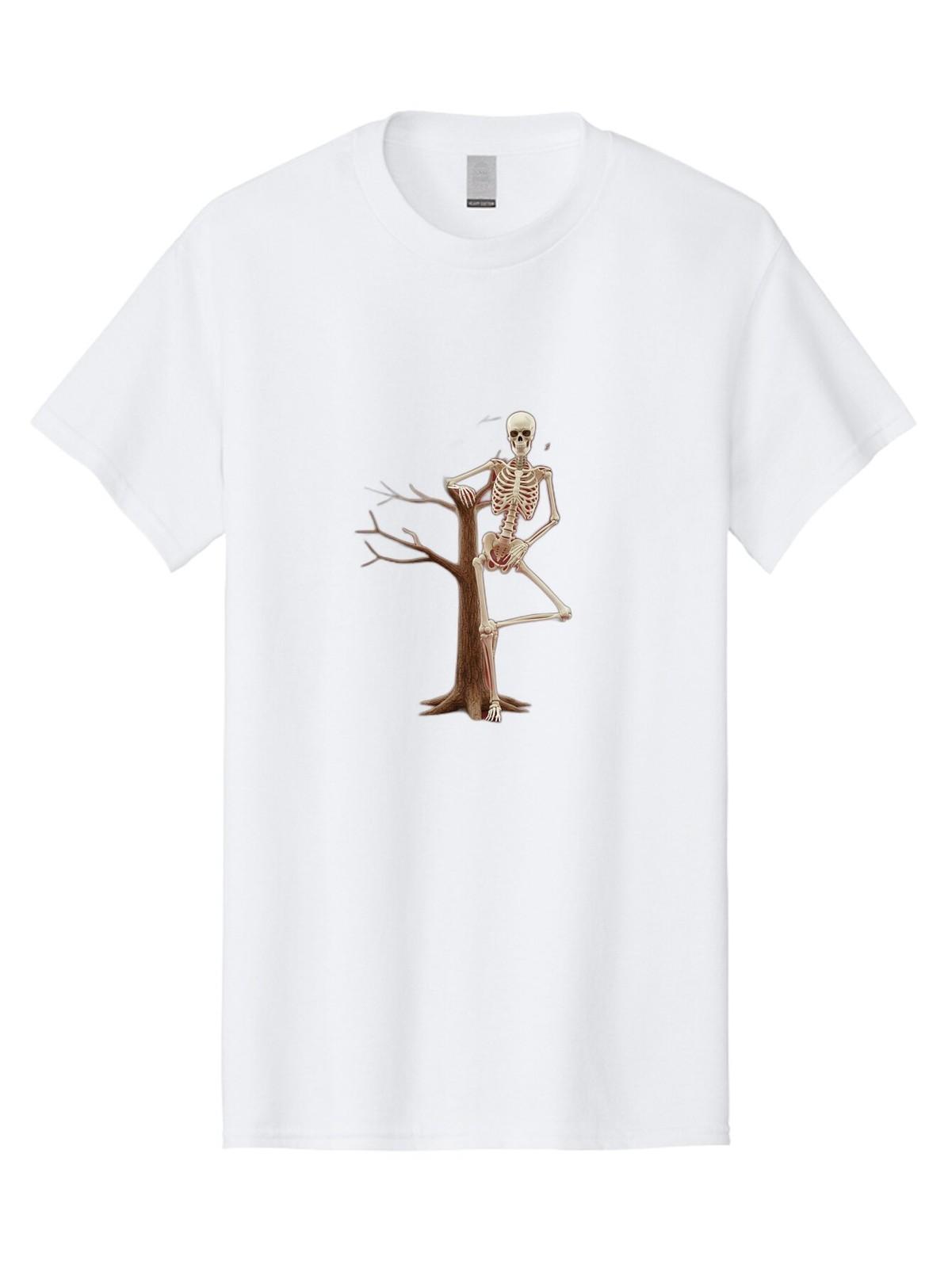 Skeleton-Yoga Mens Graphic Tee, 100% Cotton, Casual Summer Wear S