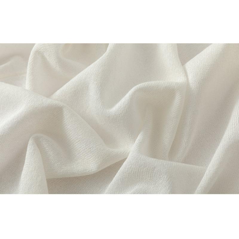 Cardigan Tricoté pour Femme Haut à Manches Longues Été Fille Ronde Chemise Climatisée Veste Protectrice du Soleil