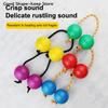 2Pcs Portable Rhythmic Fingertip Shaker Kashaka Rhythmic Balls Single Hand Percussion Instruments For Kid Adults Beginners