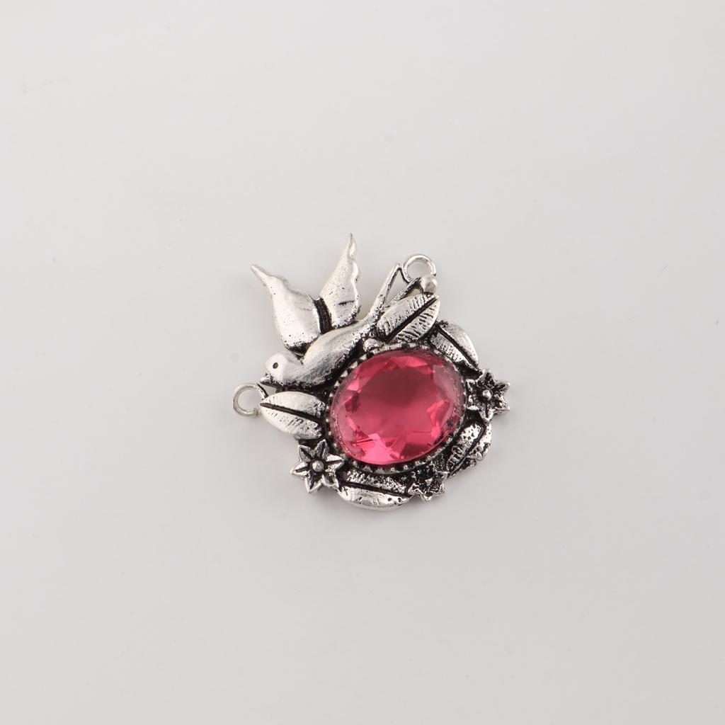 Pink Tourmaline Gemstone 925 Sterling Silver Precious Pendant 0.5" Women Jewelry For Love CP-43-4